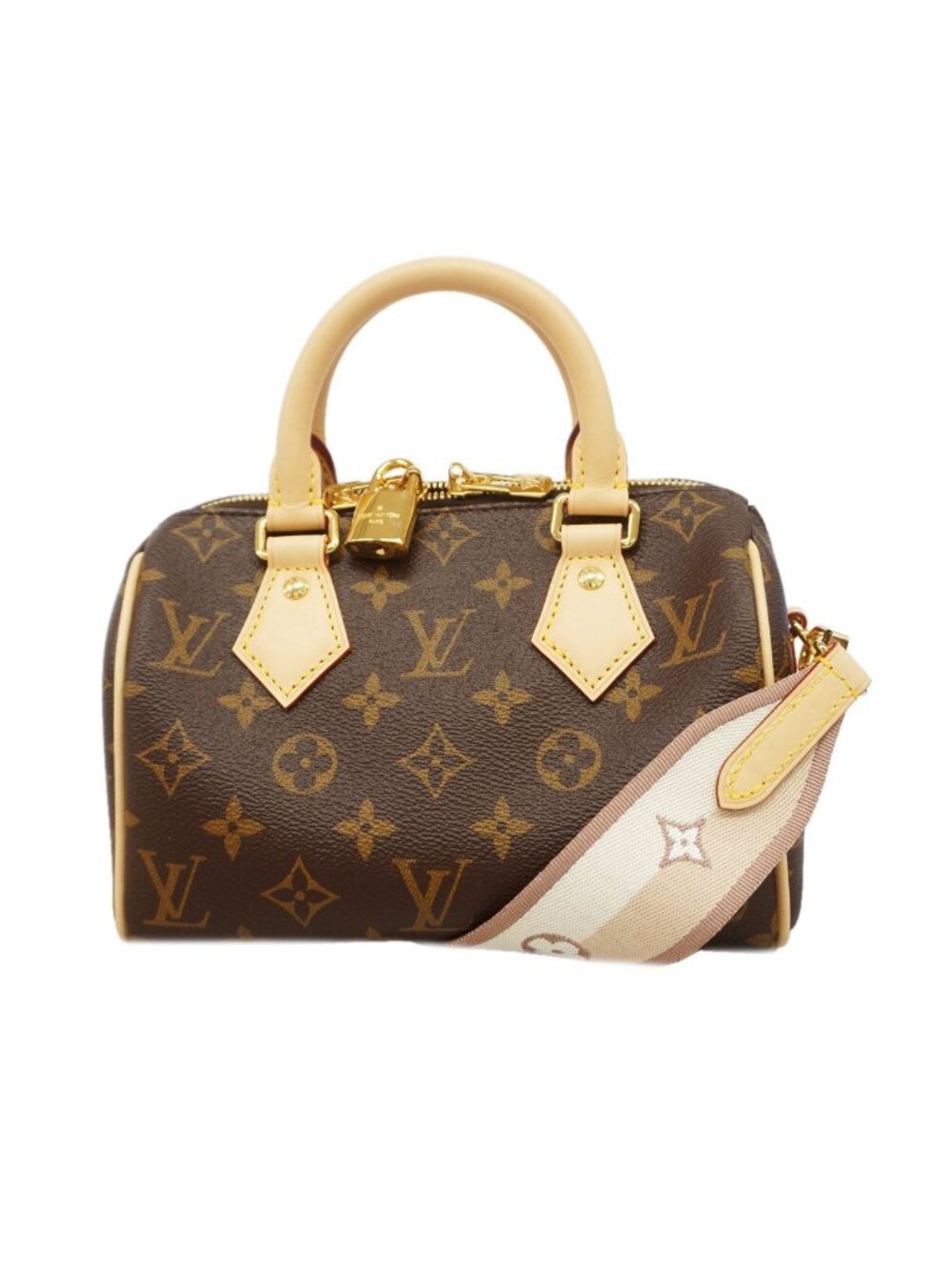 Louis Vuitton Handbag Monogram Speedy Bandouliere 20 Brown Beige 2-Way Bag